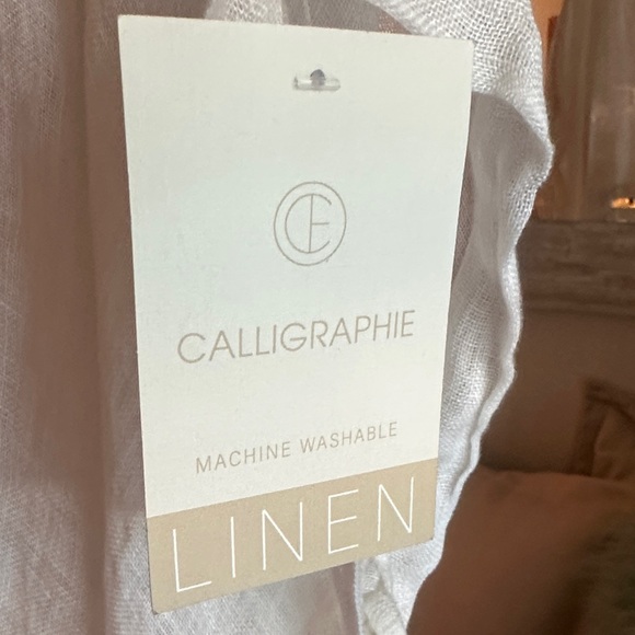 Casual White Linen Boatneck Tunic - NWT - Picture 3 of 8